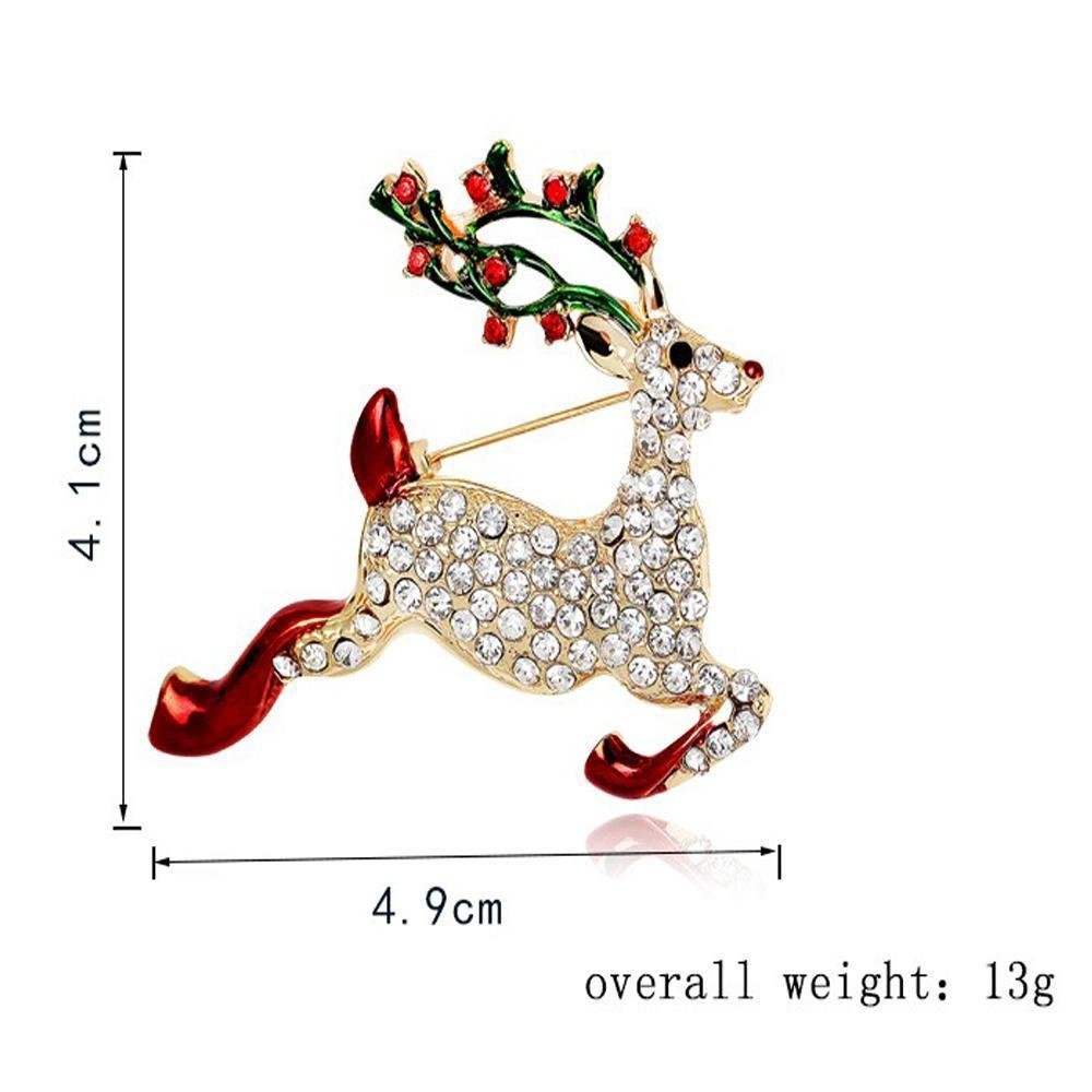 Rudolph Deer Brooch - KHAISTA Fashion Jewellery