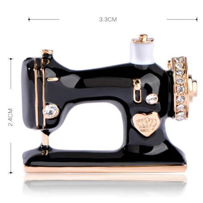 Sewing Machine Brooch - KHAISTA Fashion Jewellery