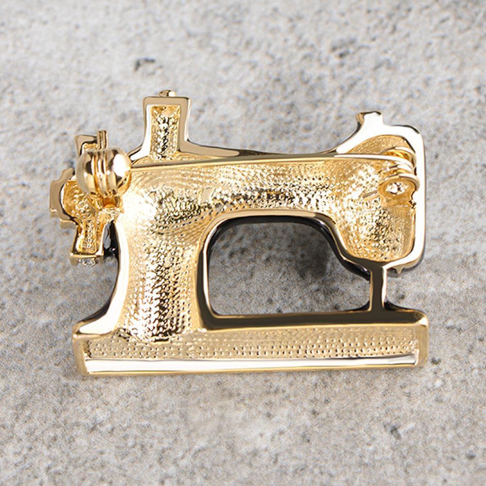 Sewing Machine Brooch - KHAISTA Fashion Jewellery