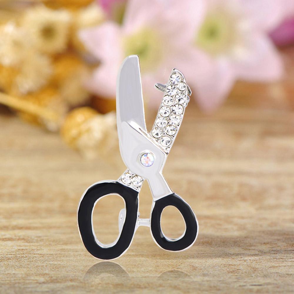 Sizzling Scissors Brooch - KHAISTA Fashion Jewellery