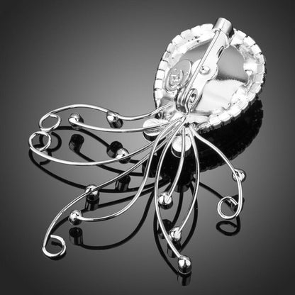 Sky Blue Octopus Brooch Pin - KHAISTA Fashion Jewellery