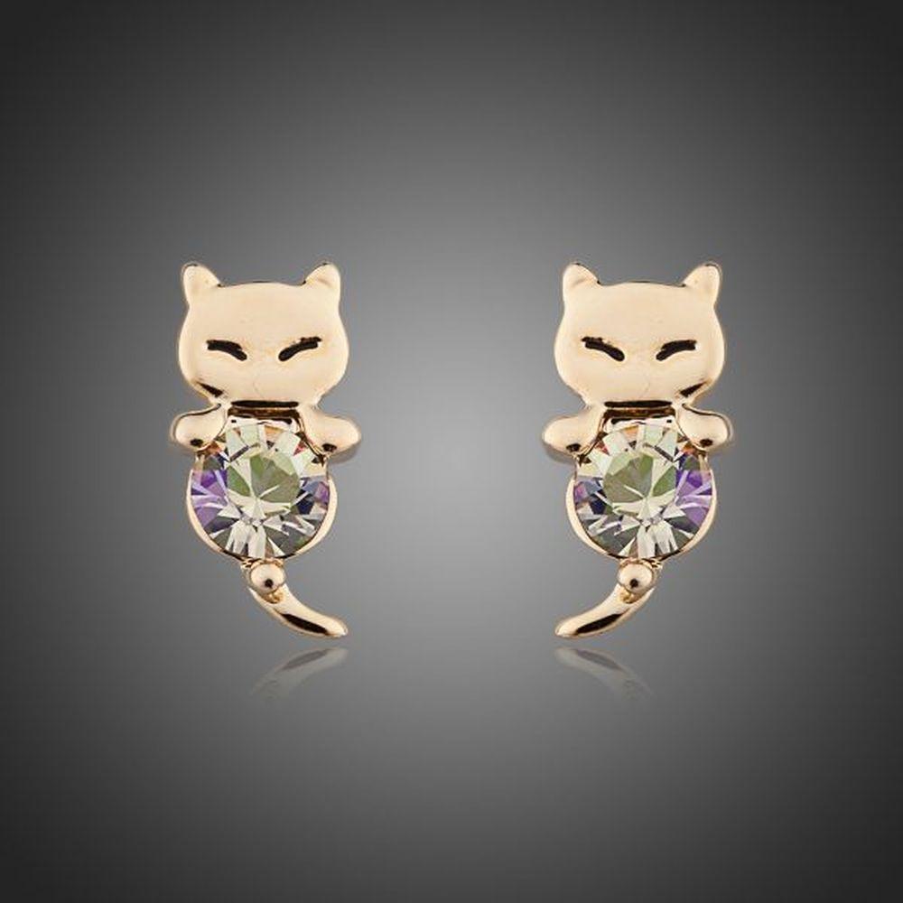 Stellux Austrian Crystal Stud Earrings -KPE0088 - KHAISTA Fashion Jewellery