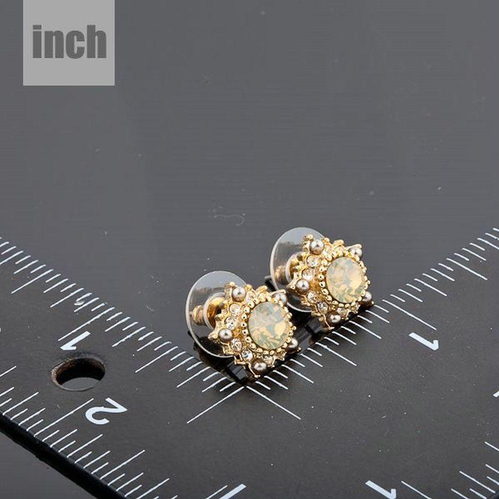 Sunflower Design Stud Earrings - KHAISTA Fashion Jewellery