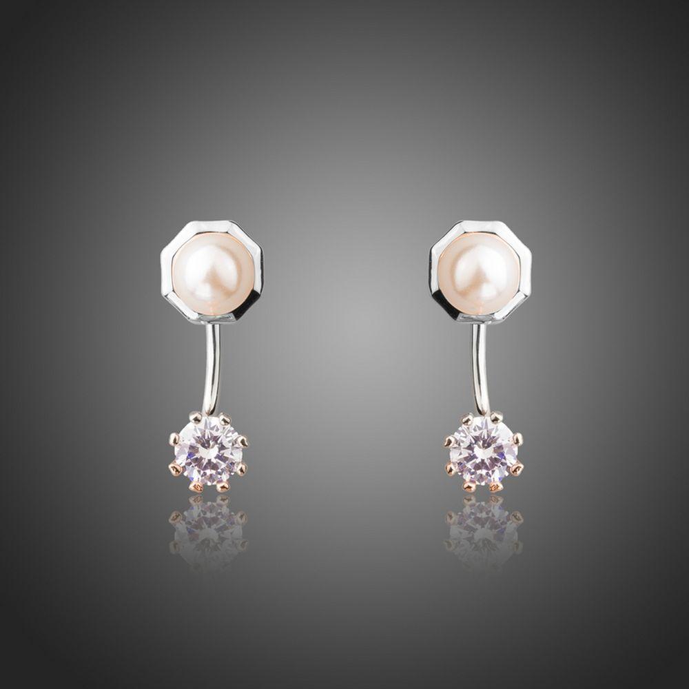 Synthetic Pearl Stud Earrings - KHAISTA Fashion Jewellery