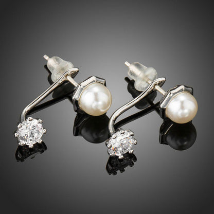 Synthetic Pearl Stud Earrings - KHAISTA Fashion Jewellery