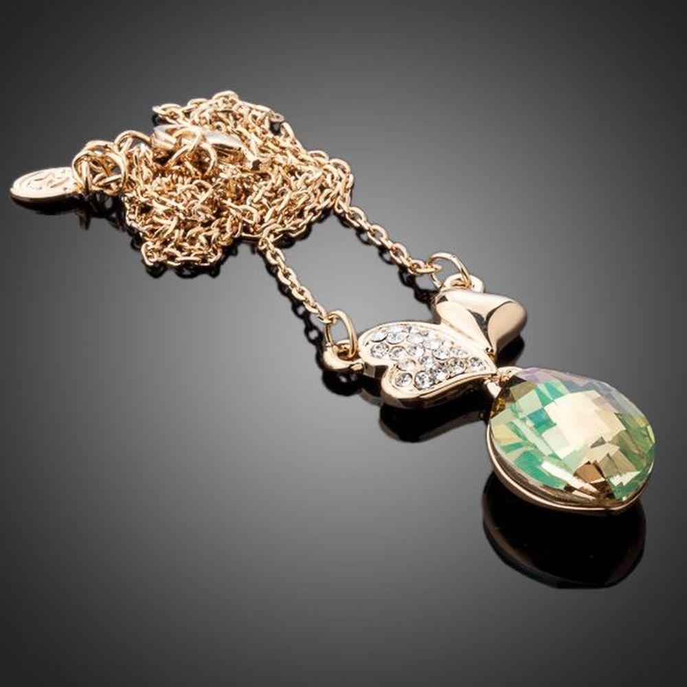 Two Leaf Clover Necklace KPN0111 - KHAISTA Fashion Jewellery
