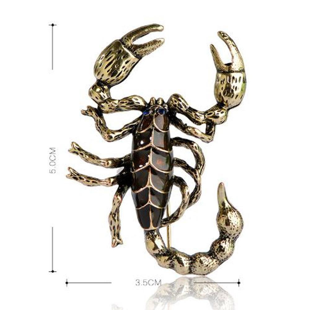 Vintage Scorpion Brooch - KHAISTA Fashion Jewellery