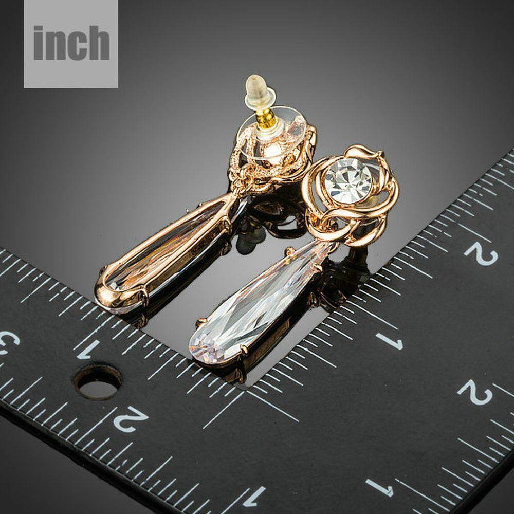 Waterfall Cubic Zirconia Drop Earrings - KHAISTA Fashion Jewellery