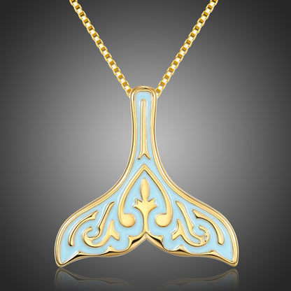 Whale Fluke Pendant Necklace KPN0279 - KHAISTA Fashion Jewellery