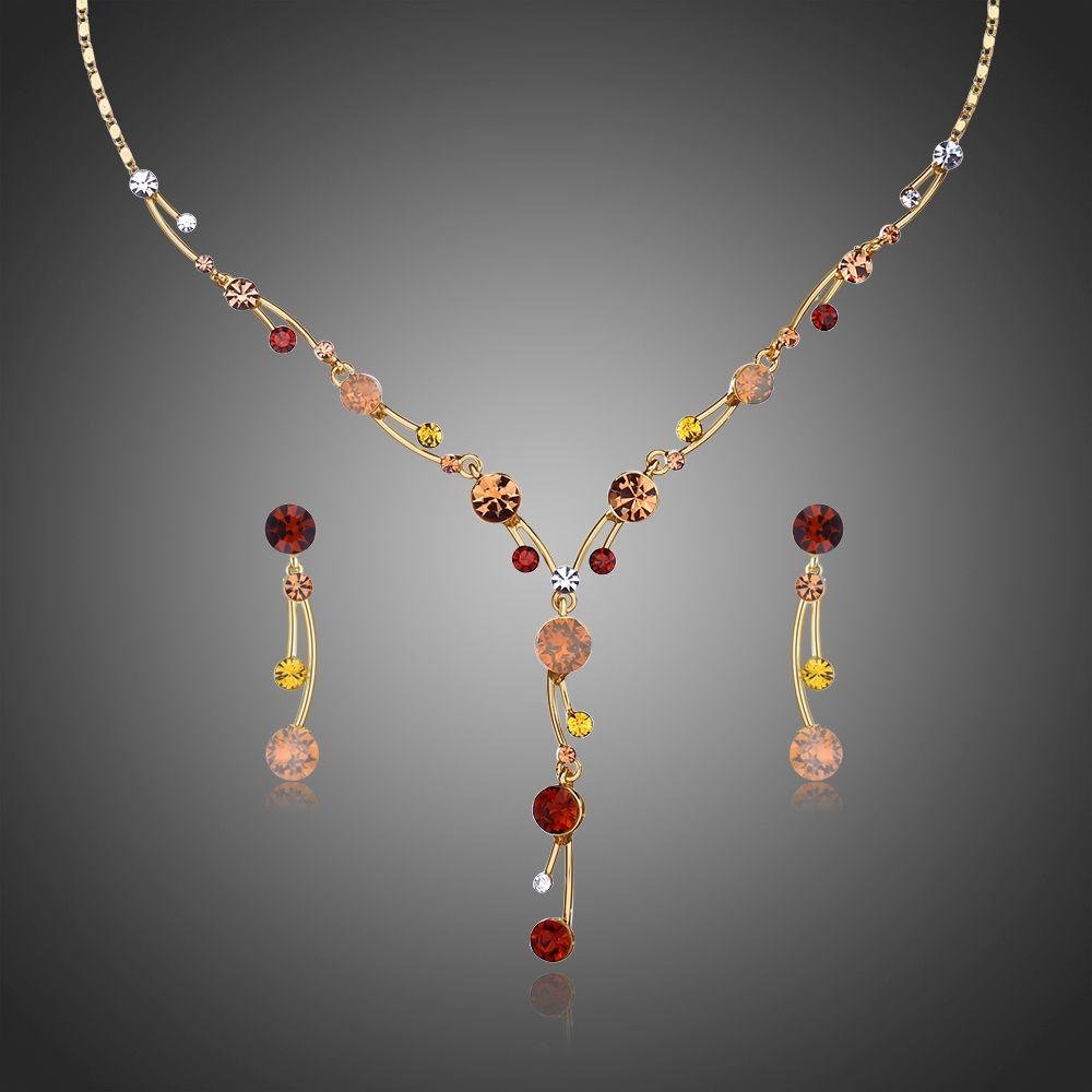 Y Shape Design Necklaces Bridal Jewelry Set - KHAISTA Fashion Jewellery